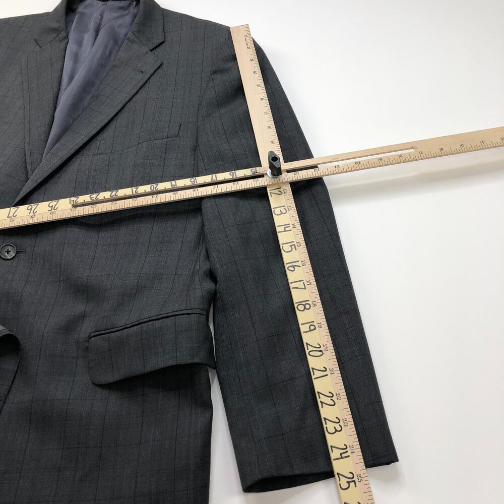 Joseph Abboud 44 R Men's 100% Wool Button Suit Sp… - image 7